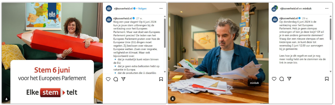 Instagram Rijksoverheid 