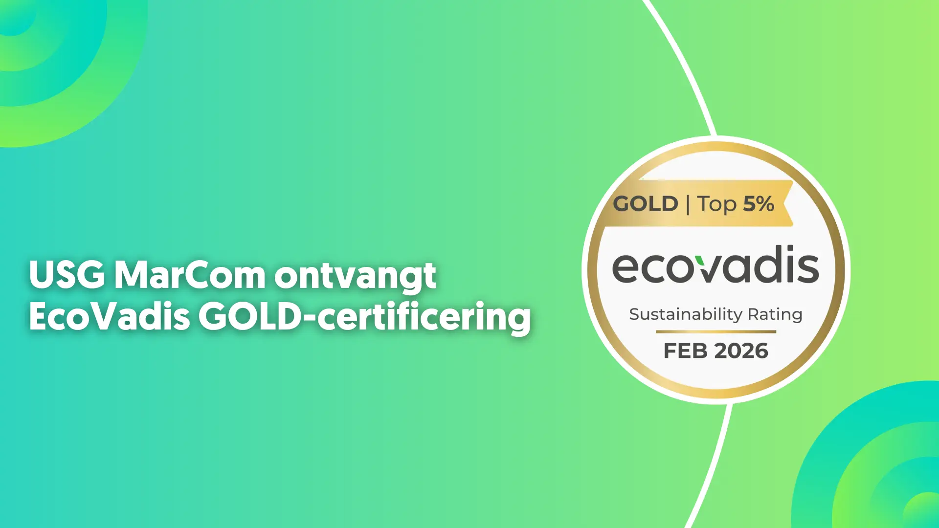 USG MarCom EcoVadis GOLD